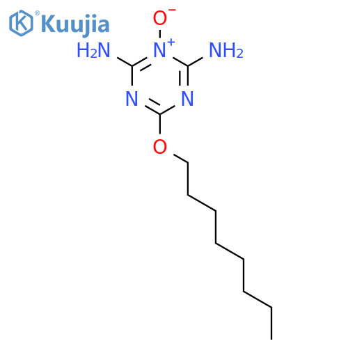 1,3,5-Triazine-2,4-diamine, 6-(octyloxy)-, 3-oxide structure