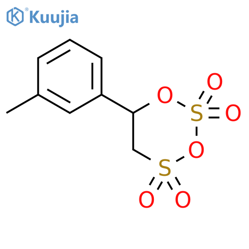1,3,2,4-Dioxadithiane, 6-(3-methylphenyl)-, 2,2,4,4-tetraoxide structure