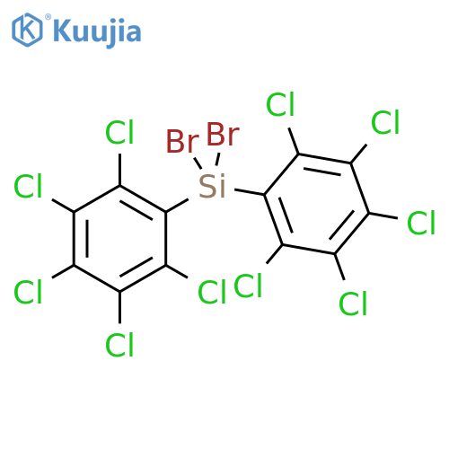 Silane, dibromobis(pentachlorophenyl)- structure