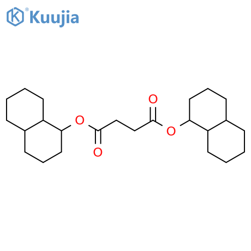 Butanedioic acid, bis(decahydro-1-naphthalenyl) ester structure