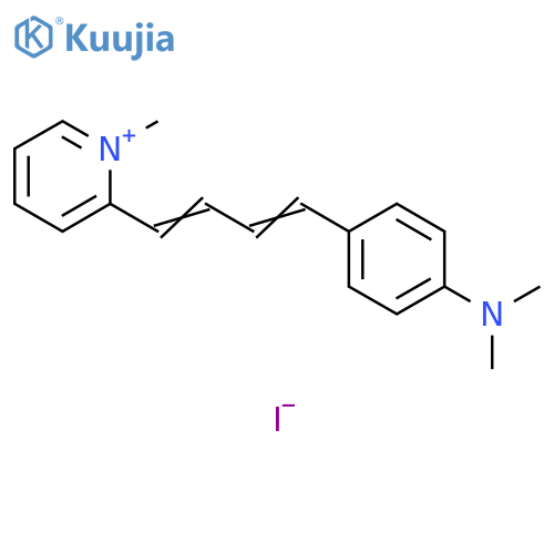 Pyridinium, 2-[4-[4-(dimethylamino)phenyl]-1,3-butadienyl]-1-methyl-,iodide structure