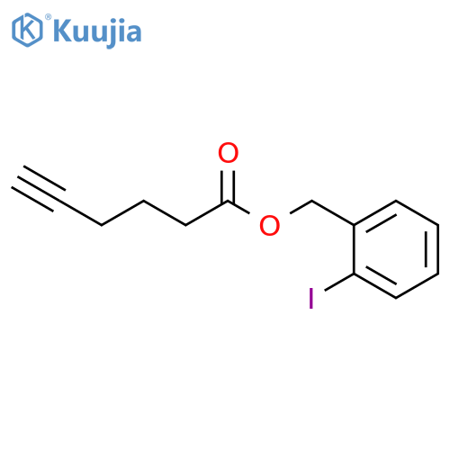 5-Hexynoic acid, (2-iodophenyl)methyl ester structure