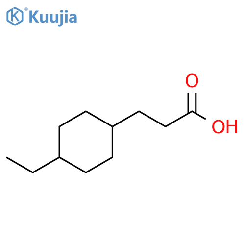 3-(4-ethylcyclohexyl)propanoic acid structure