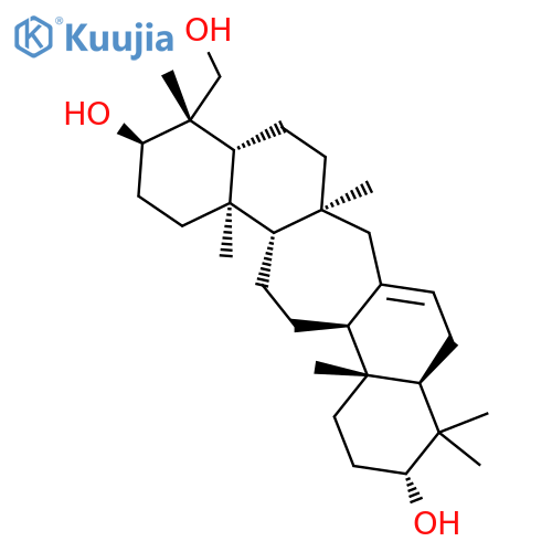 1H-Cyclohepta[1,2-a:5,4-a']dinaphthalene-3,11-diol,2,3,4,4a,5,6,6a,7,9,9a,10,11,12,13,13a,13b,14,15,15a,15b-eicosahydro-4-(hydroxymethyl)-4,6a,10,10,13a,15b-hexamethyl-,(3R,4S,4aR,6aS,9aR,11R,13aR,13bS,15aS,15bR)- structure