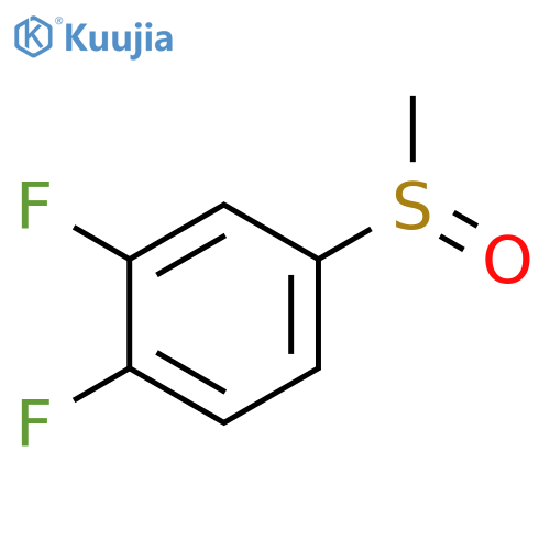 Benzene, 1,2-difluoro-4-(methylsulfinyl)-, (±)- structure