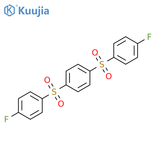 Benzene, 1,4-bis[(4-fluorophenyl)sulfonyl]- structure