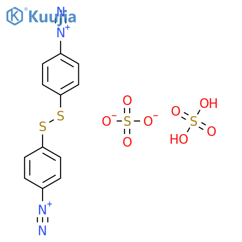 Benzenediazonium, 4,4'-dithiobis-, sulfate (1:2) structure