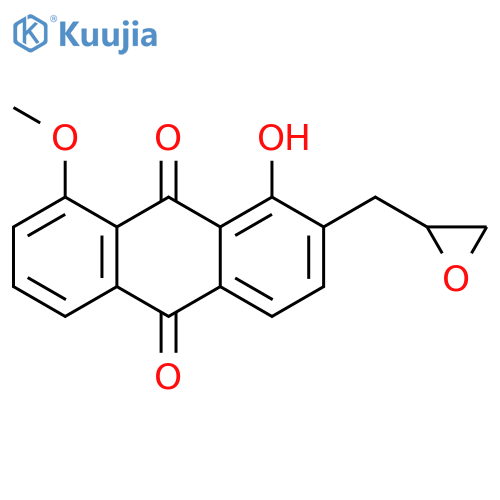 9,10-Anthracenedione, 1-hydroxy-8-methoxy-2-(oxiranylmethyl)- structure