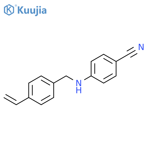 Benzonitrile, 4-[[(4-ethenylphenyl)methyl]amino]- structure