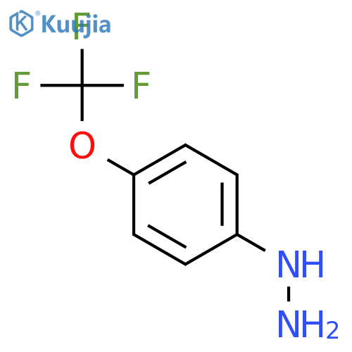 [4-(trifluoromethoxy)phenyl]hydrazine structure