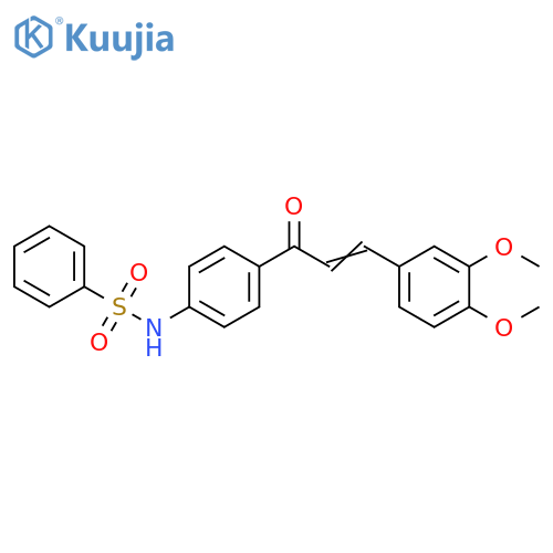 Benzenesulfonamide,N-[4-[3-(3,4-dimethoxyphenyl)-1-oxo-2-propenyl]phenyl]- structure
