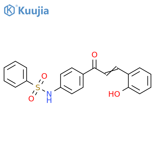 Benzenesulfonamide,N-[4-[3-(2-hydroxyphenyl)-1-oxo-2-propenyl]phenyl]- structure