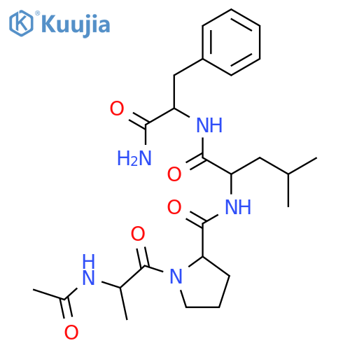 L-Phenylalaninamide, N-acetyl-L-alanyl-L-prolyl-D-leucyl- structure
