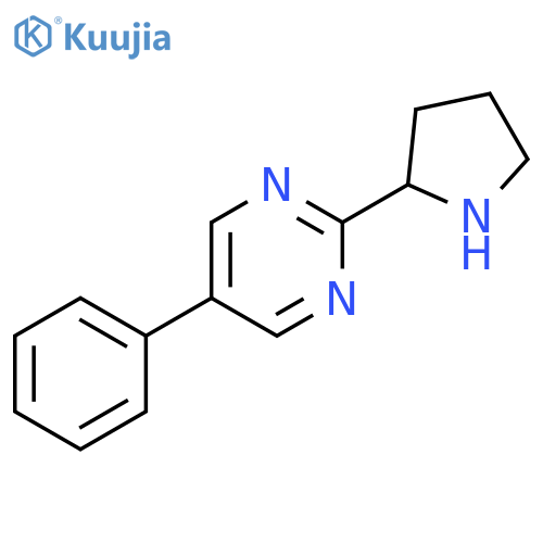 Pyrimidine, 5-phenyl-2-(2-pyrrolidinyl)- structure