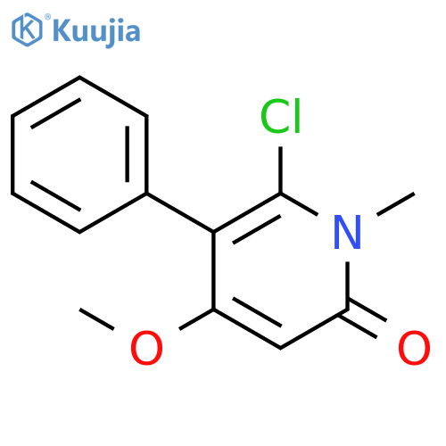 2(1H)-Pyridinone, 6-chloro-4-methoxy-1-methyl-5-phenyl- structure