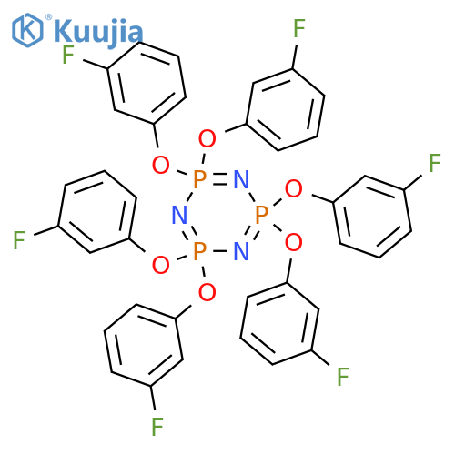 1,3,5,2,4,6-Triazatriphosphorine, 2,2,4,4,6,6-hexakis(3-fluorophenoxy)-2,2,4,4,6,6-hexahydro- (9CI) structure