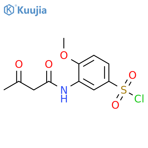 Benzenesulfonyl chloride, 3-[(1,3-dioxobutyl)amino]-4-methoxy- structure