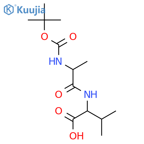 D-Valine, N-(1,1-dimethylethoxy)carbonyl-L-alanyl- structure