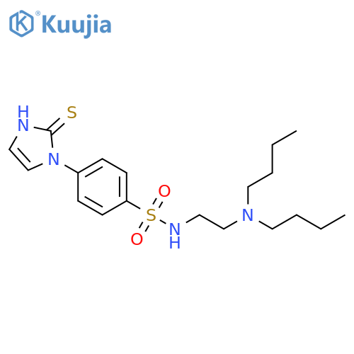 Benzenesulfonamide,N-[2-(dibutylamino)ethyl]-4-(2,3-dihydro-2-thioxo-1H-imidazol-1-yl)- structure