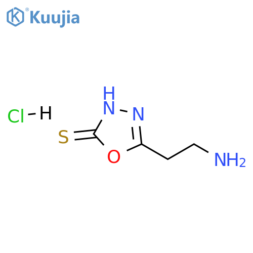 5-(2-Aminoethyl)-2,3-dihydro-1,3,4-oxadiazole-2-thione Hydrochloride structure