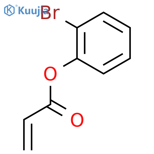 2-Propenoic acid, 2-bromophenyl ester structure