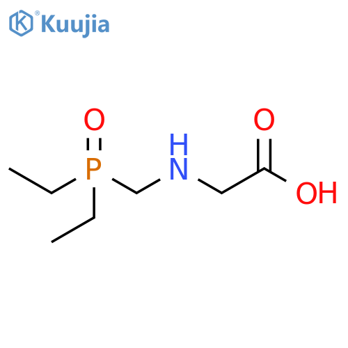 Glycine, N-[(diethylphosphinyl)methyl]- structure