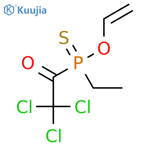 Phosphinothioic acid, ethyl(trichloroacetyl)-, O-ethenyl ester structure