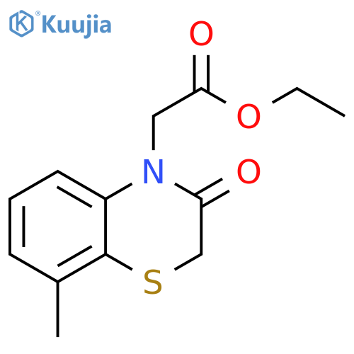 4H-1,4-Benzothiazine-4-acetic acid, 2,3-dihydro-8-methyl-3-oxo-, ethyl ester structure