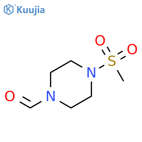 4-methanesulfonylpiperazine-1-carbaldehyde structure