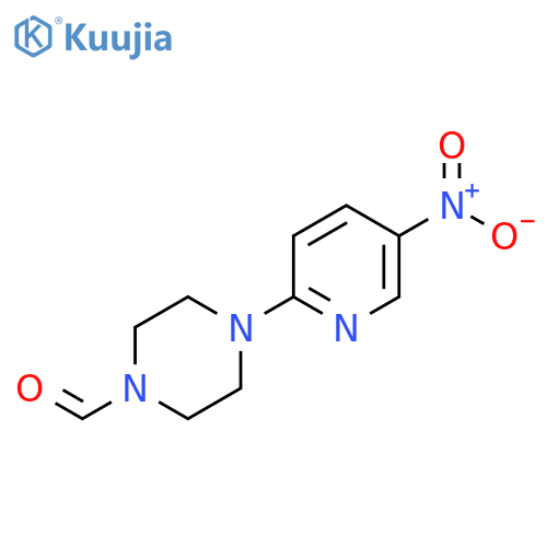 1-Piperazinecarboxaldehyde, 4-(5-nitro-2-pyridinyl)- structure