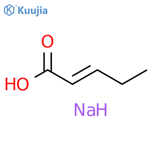 2-Pentenoic acid, sodium salt, (E)- (9CI) structure
