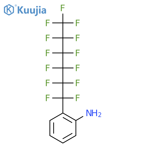 Benzenamine, 2-(tridecafluorohexyl)- structure