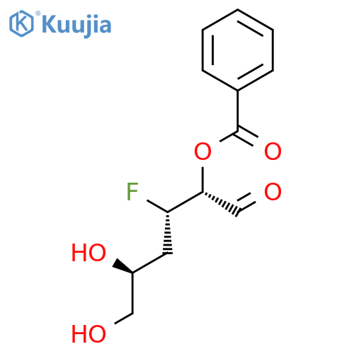 D-lyxo-Hexose, 3,4-dideoxy-3-fluoro-, 2-benzoate structure