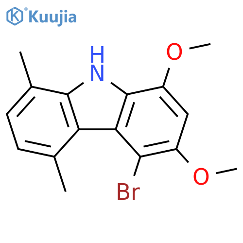 9H-Carbazole, 4-bromo-1,3-dimethoxy-5,8-dimethyl- structure