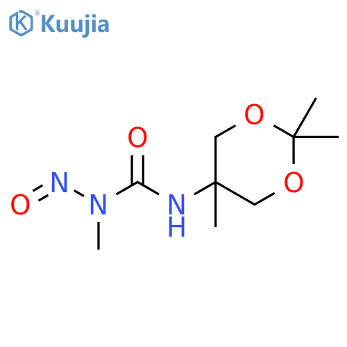 Urea, N-methyl-N-nitroso-N'-(2,2,5-trimethyl-1,3-dioxan-5-yl)- structure