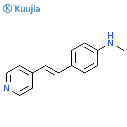 Benzenamine, N-methyl-4-[2-(4-pyridinyl)ethenyl]-, (E)- structure