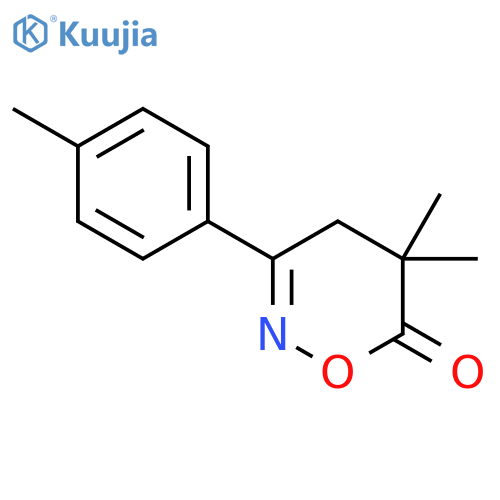 6H-1,2-Oxazin-6-one, 4,5-dihydro-5,5-dimethyl-3-(4-methylphenyl)- structure