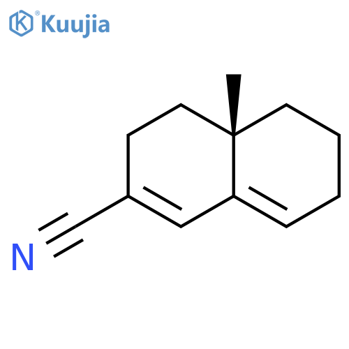 2-Naphthalenecarbonitrile, 3,4,4a,5,6,7-hexahydro-4a-methyl-, (S)- structure