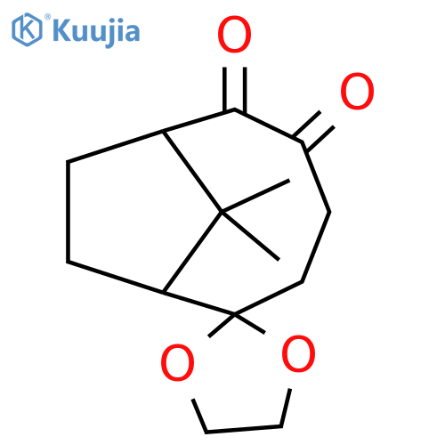Spiro[bicyclo[5.2.1]decane-2,2'-[1,3]dioxolane]-5,6-dione,10,10-dimethyl- structure