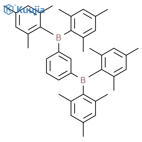 Borane, 1,3-phenylenebis[bis(2,4,6-trimethylphenyl)- structure