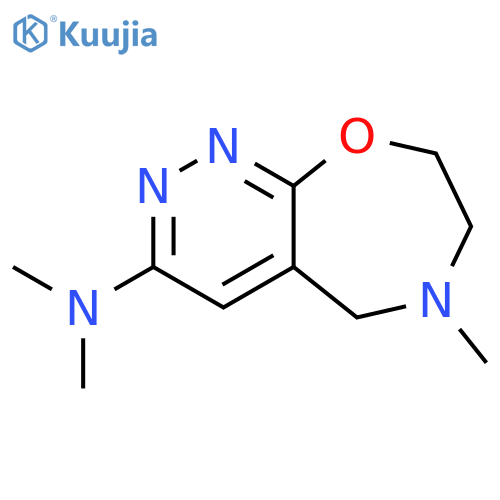 Pyridazino[4,3-f][1,4]oxazepin-3-amine,5,6,7,8-tetrahydro-N,N,6-trimethyl- structure