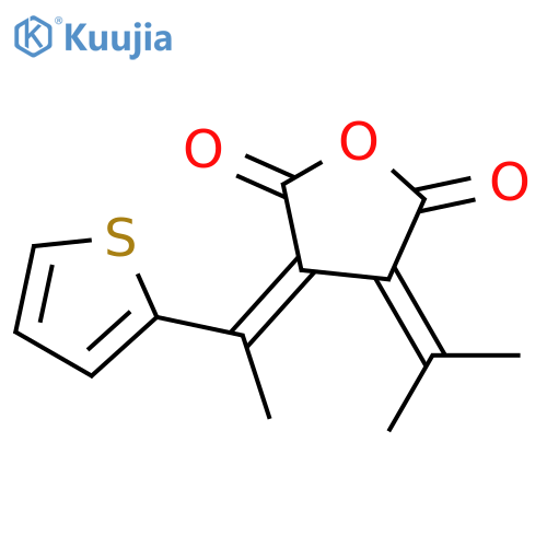 2,5-Furandione,dihydro-3-(1-methylethylidene)-4-[1-(2-thienyl)ethylidene]- structure