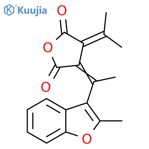 2,5-Furandione,dihydro-3-[1-(2-methyl-3-benzofuranyl)ethylidene]-4-(1-methylethylidene)- structure