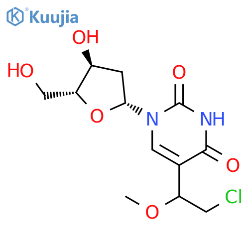 Uridine, 5-(2-chloro-1-methoxyethyl)-2'-deoxy- structure