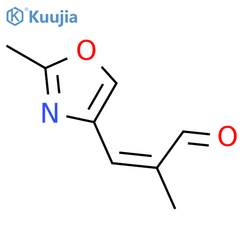(E)-2-Methyl-3-(2-methyloxazol-4-yl)acrylaldehyde structure