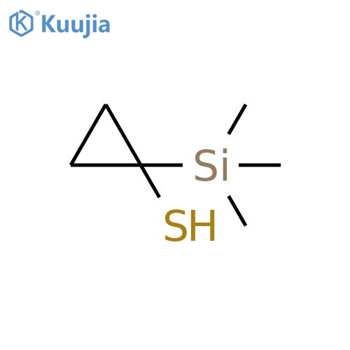 Cyclopropanethiol, 1-(trimethylsilyl)- structure