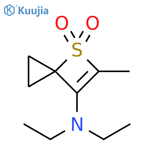 4-Thiaspiro[2.3]hex-5-en-6-amine, N,N-diethyl-5-methyl-, 4,4-dioxide structure