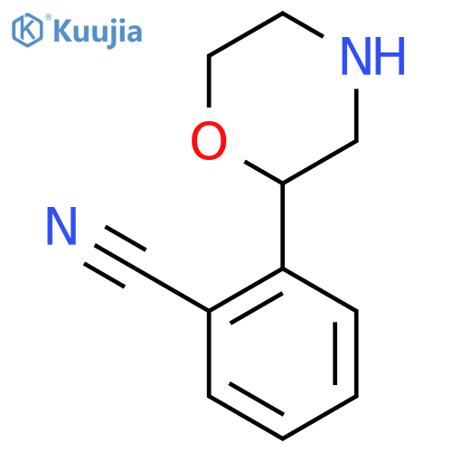 2-(morpholin-2-yl)benzonitrile structure