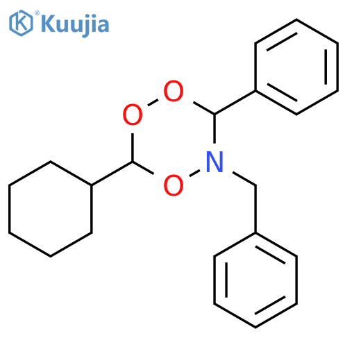1,2,4,5-Trioxazine, 3-cyclohexyldihydro-6-phenyl-5-(phenylmethyl)- structure