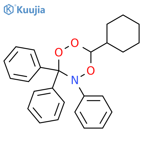 1,2,4,5-Trioxazine, 3-cyclohexyldihydro-5,6,6-triphenyl- structure